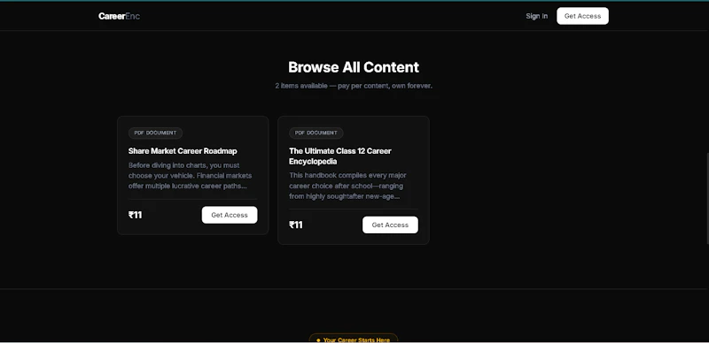 Career Encyclopedia — Premium Content screenshot 1