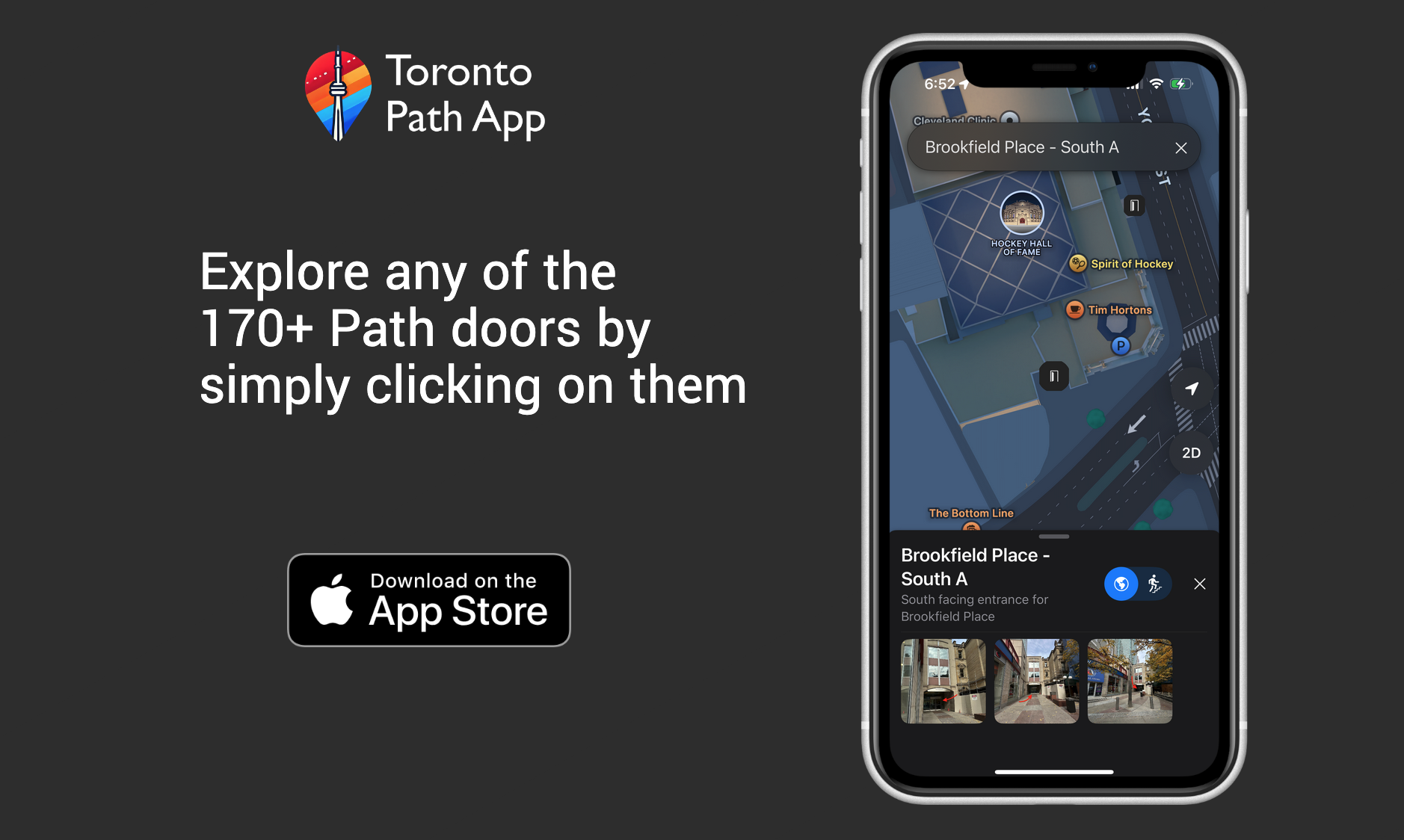 Приложение Toronto Path - Помогая вам найти внутренние маршруты в центре Торонто медиа 6