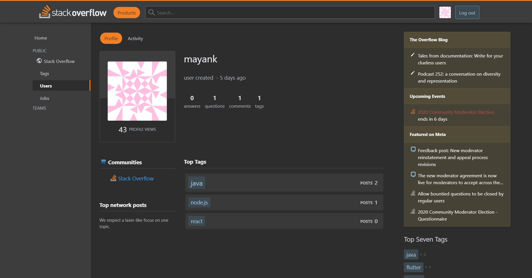 Stack Overflow Clone (MERN) gallery image