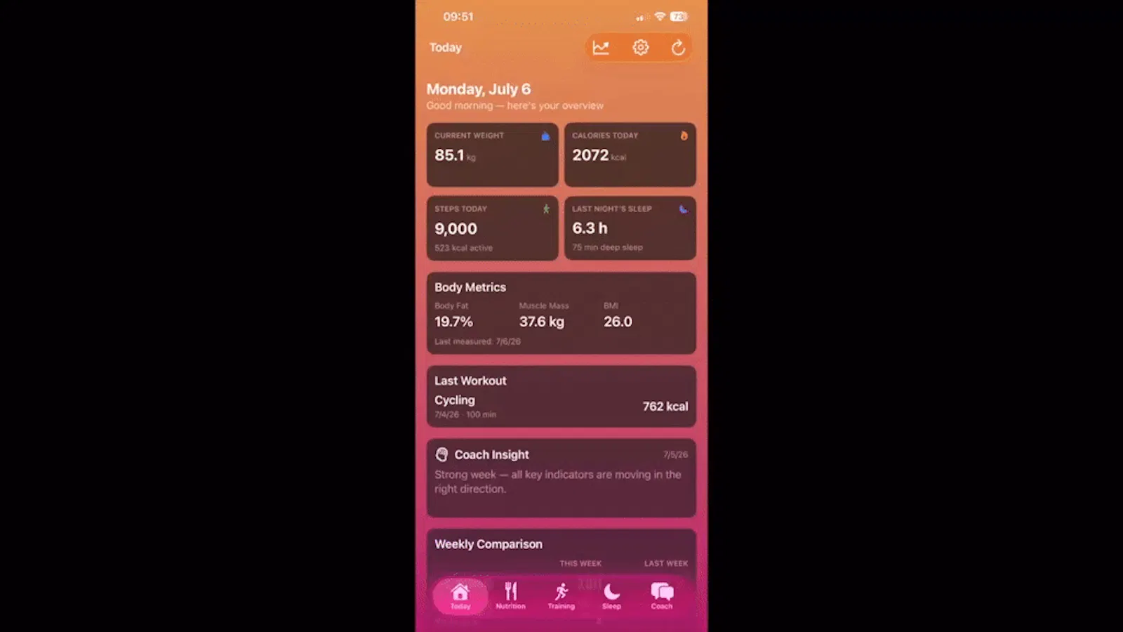 ShapeSync – AI Health Coach screenshot 1 (video preview)