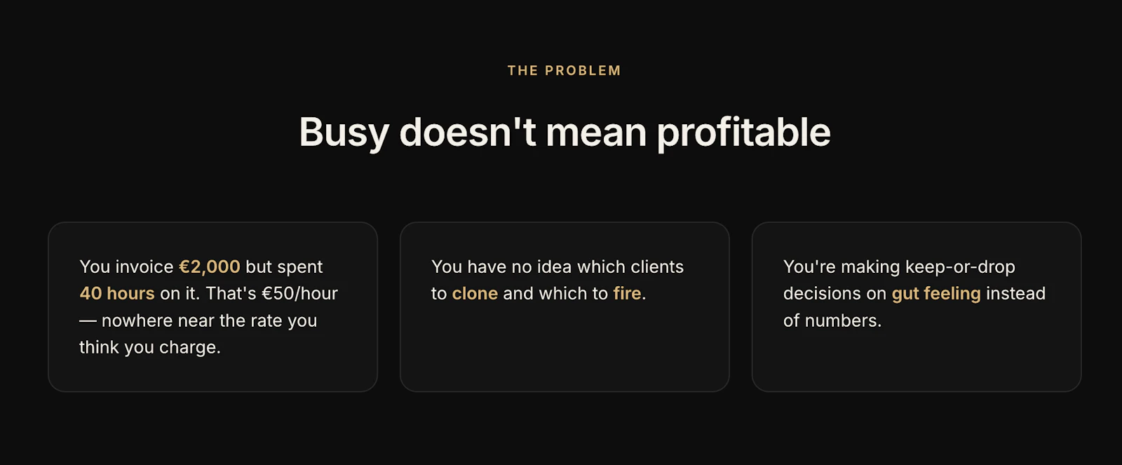 Client Profitability Tracker screenshot 1