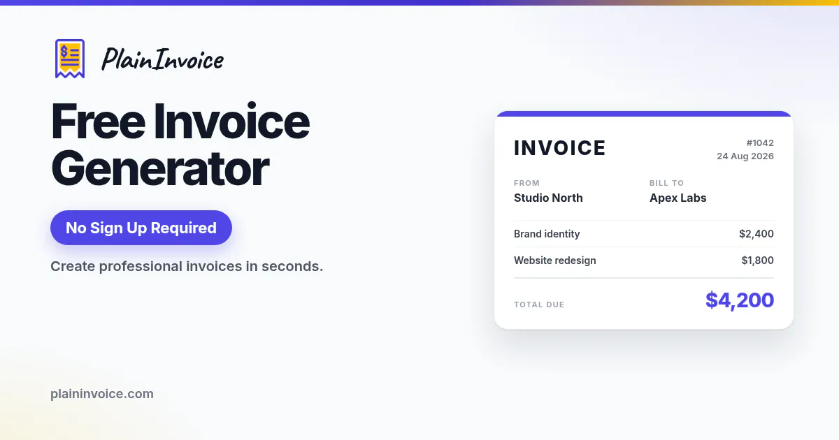 PlainInvoice gallery image