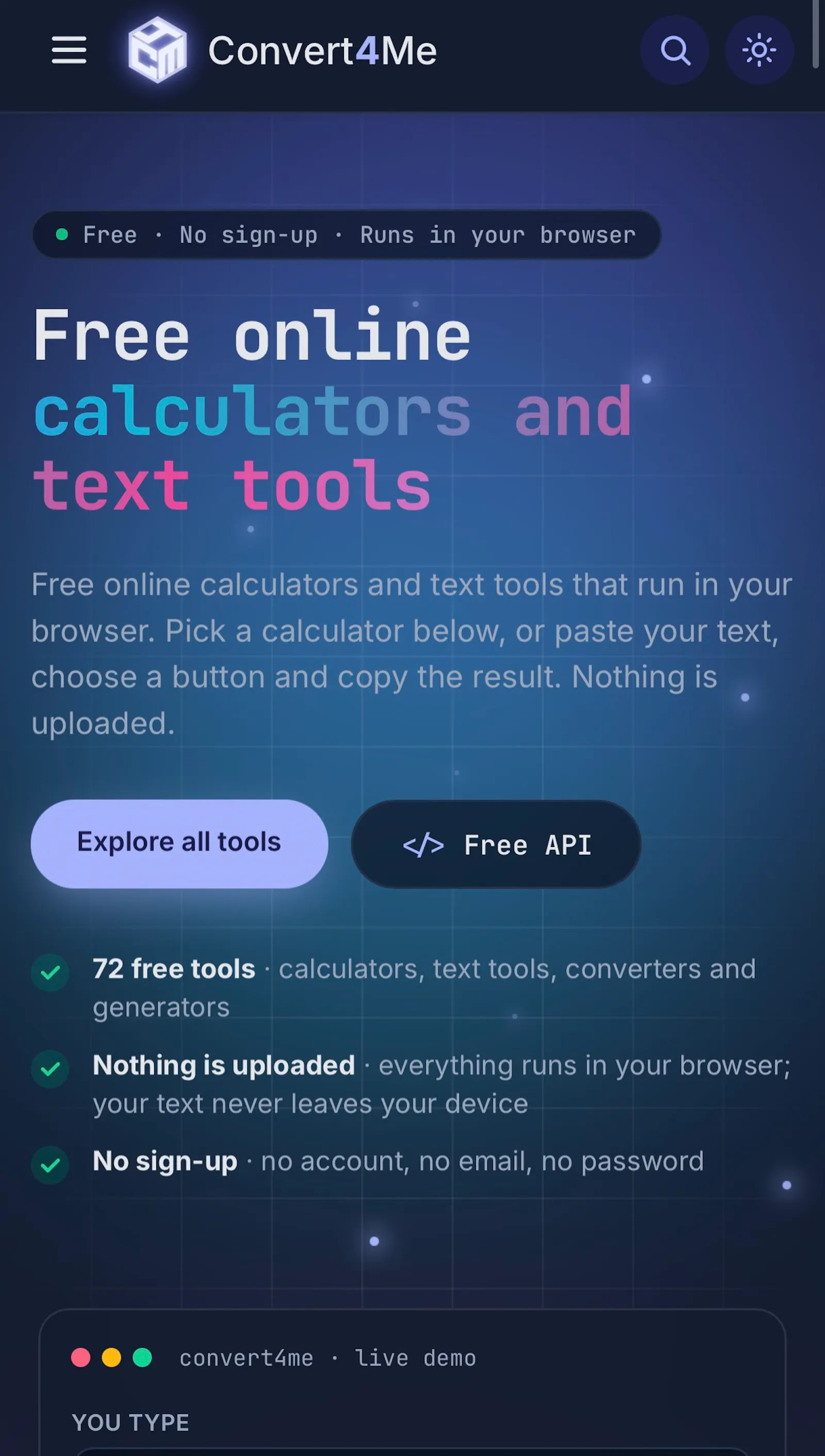 Convert4Me screenshot 1