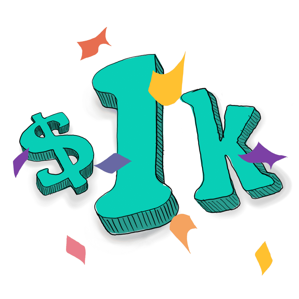 Poll option $1k monthly sweepstakes image