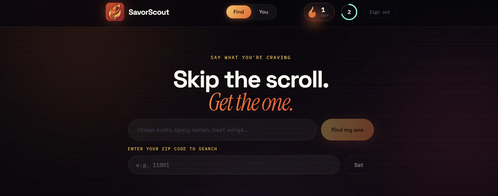 Savor Scout  screenshot 1