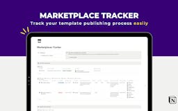 Marketplace Tracker for Notion Creators media 2