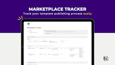 Marketplace Tracker for Notion Creators gallery image