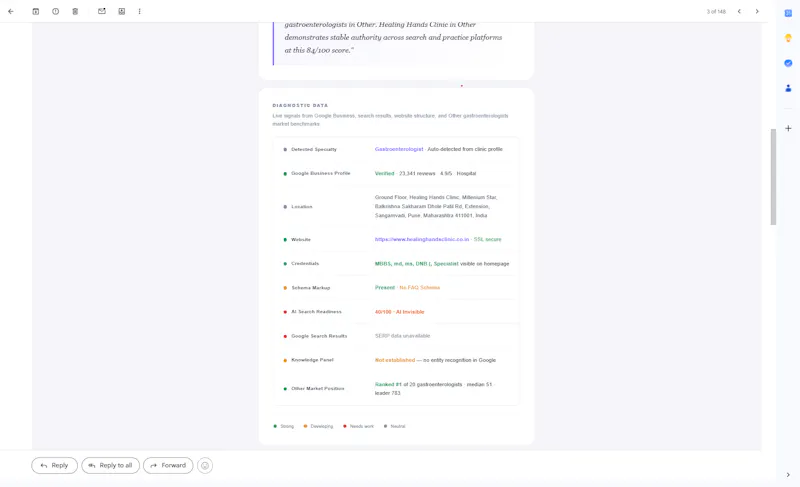 Clinical Authority Diagnostic screenshot 3