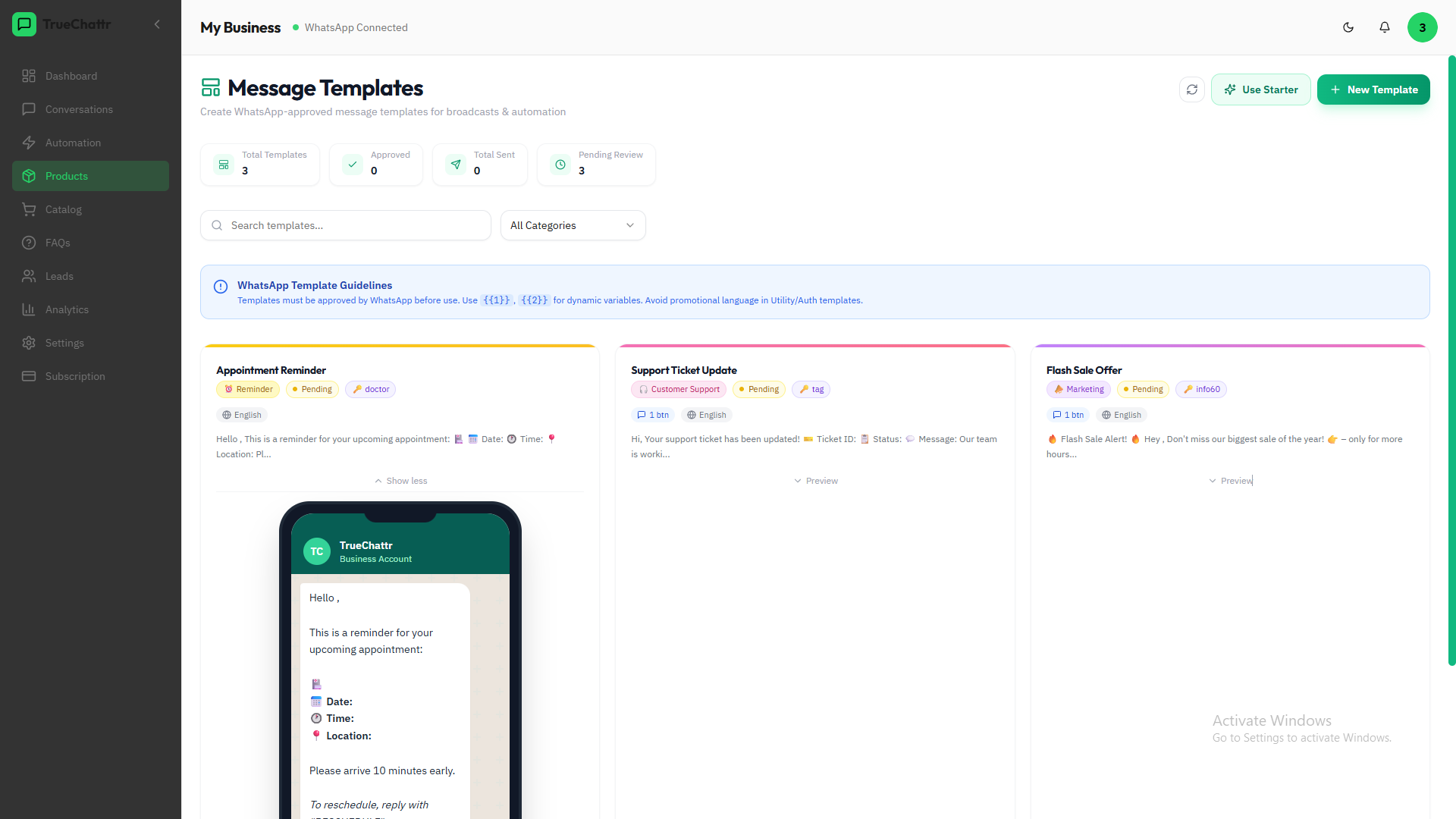 TrueChattr - Screenshot 4 showing product features and functionality