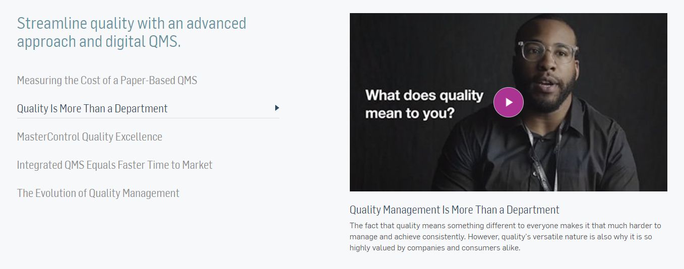 MasterControl QMS gallery image