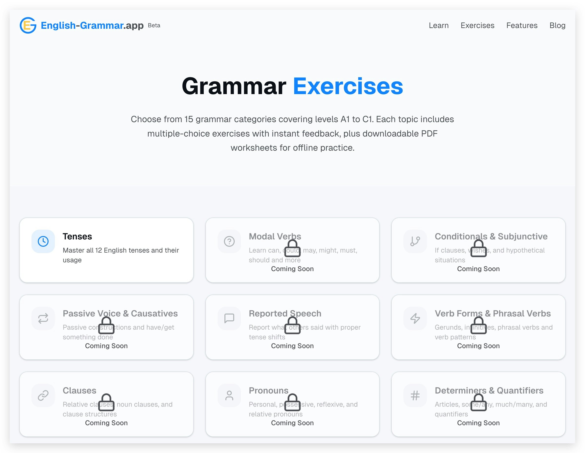 English Grammar App gallery image