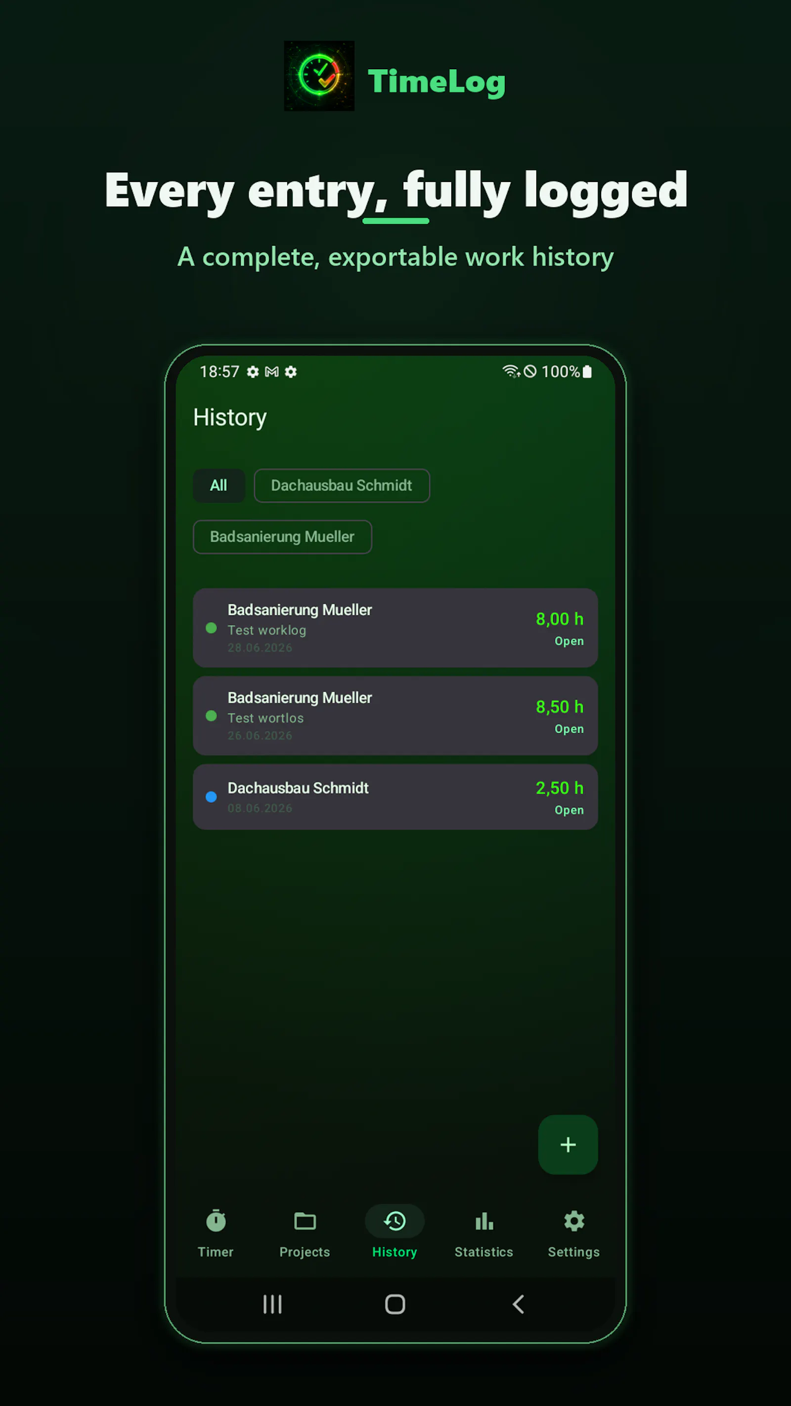 Time Log  screenshot 4