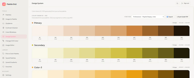 Palette Grid screenshot 3