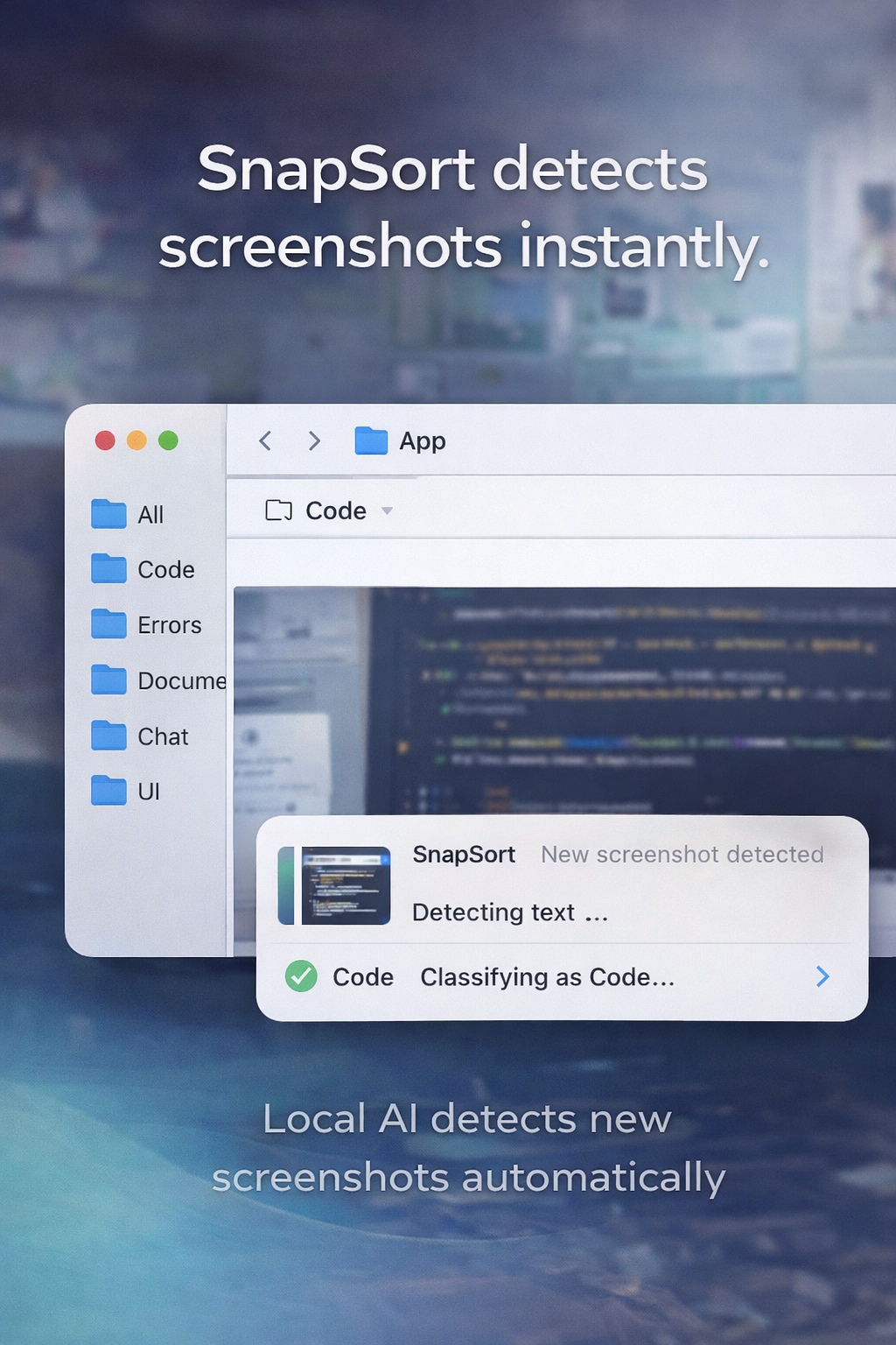 SnapSort — Organize Your Screenshots - Screenshot 3 showing product features and functionality