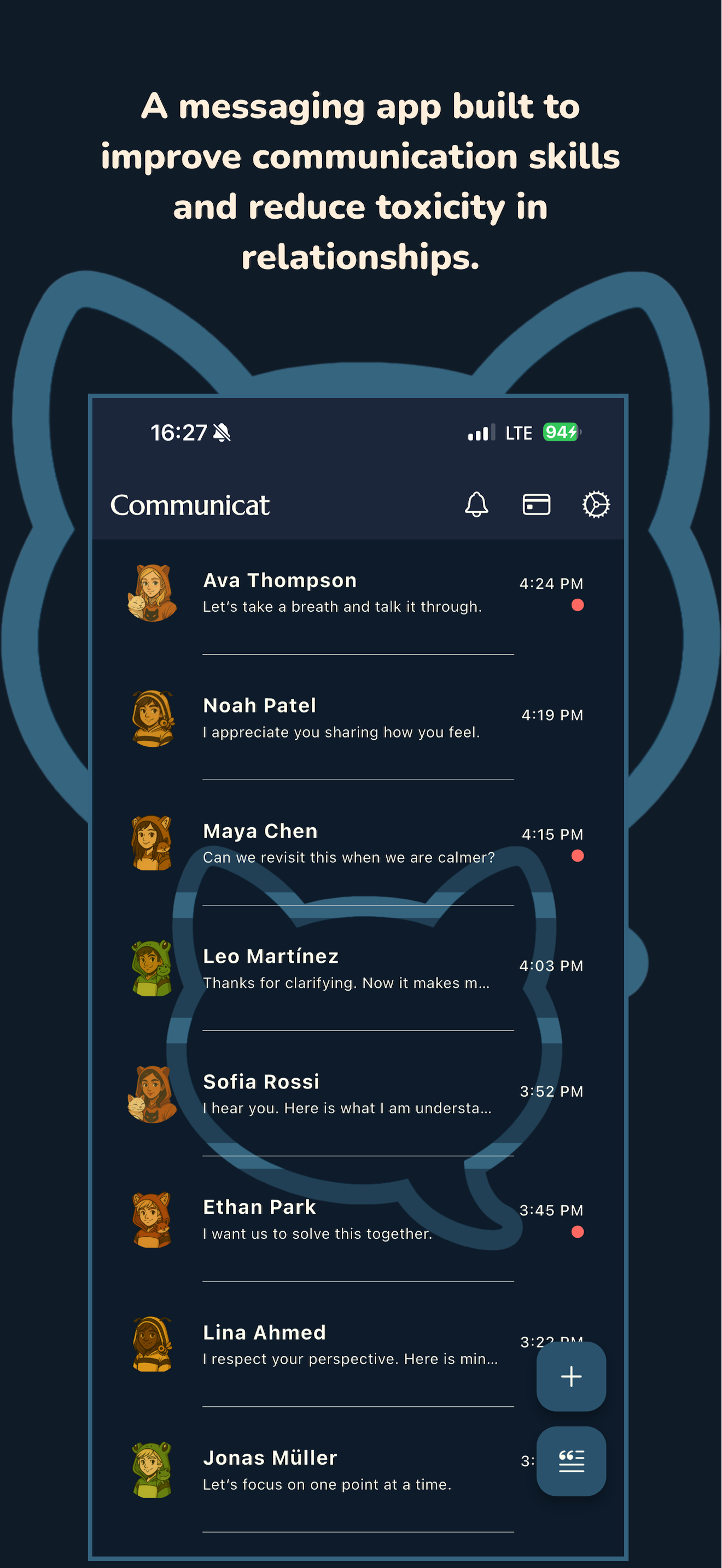 Communicat - Main product screenshot demonstrating key features and user interface