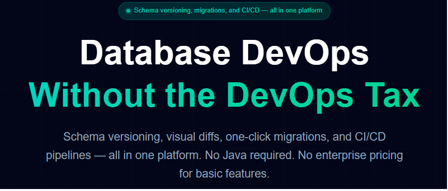 DBOps - Main product screenshot demonstrating key features and user interface