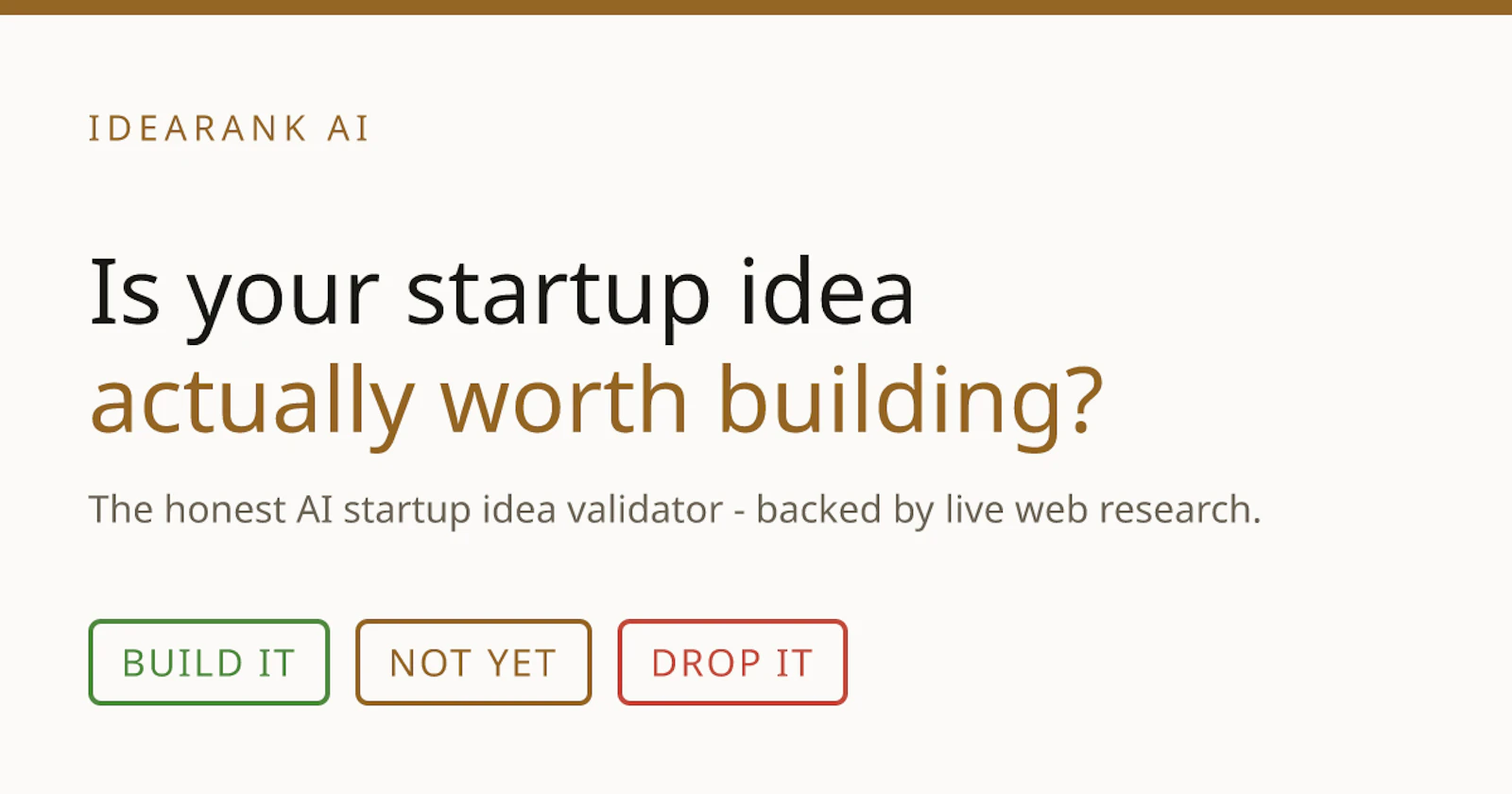 IdeaRank AI screenshot 1