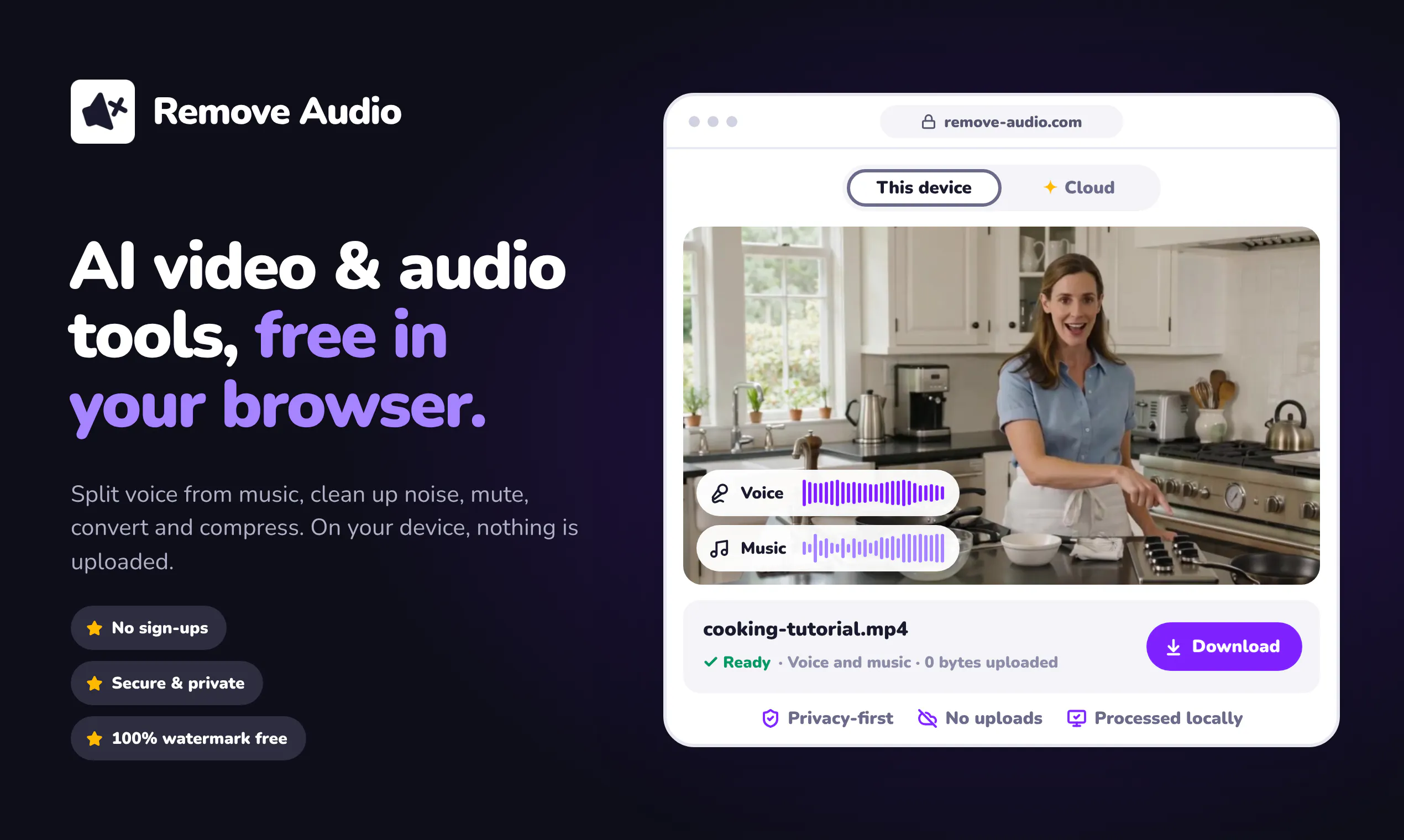 Remove Audio gallery image