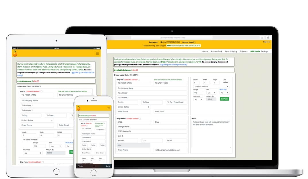 Orange Mailer gallery image