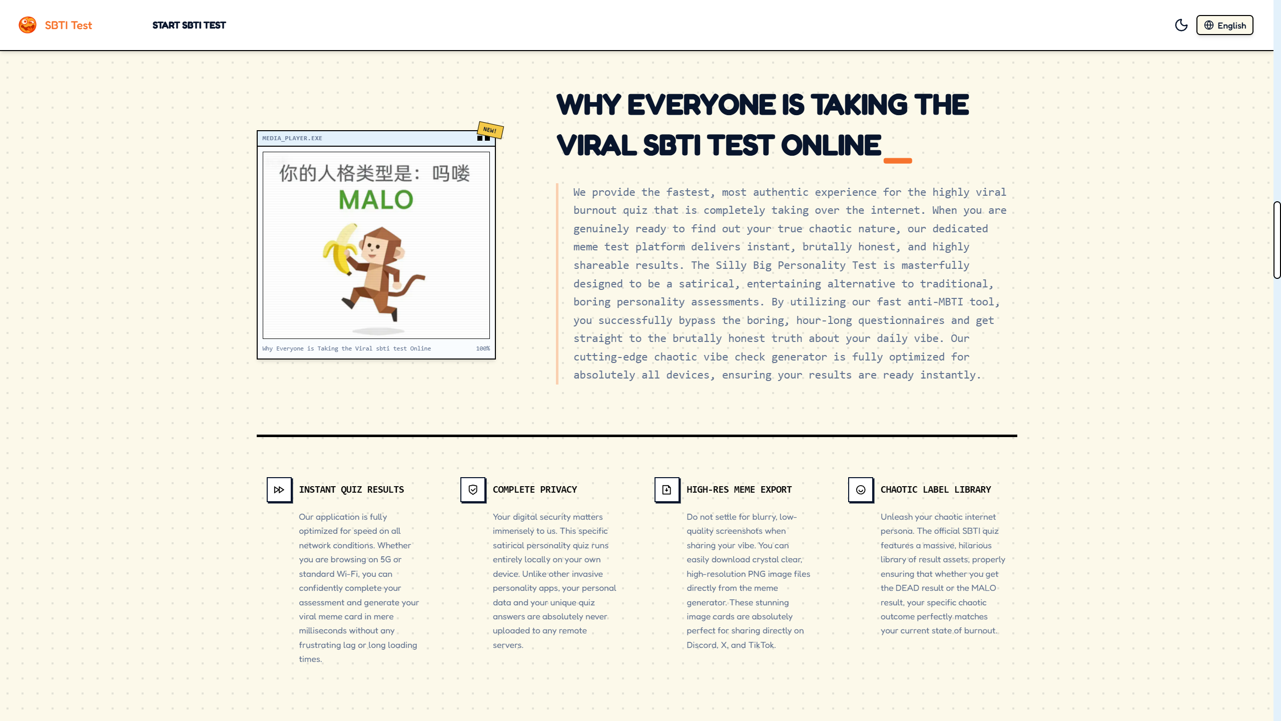 SBTI Test gallery image