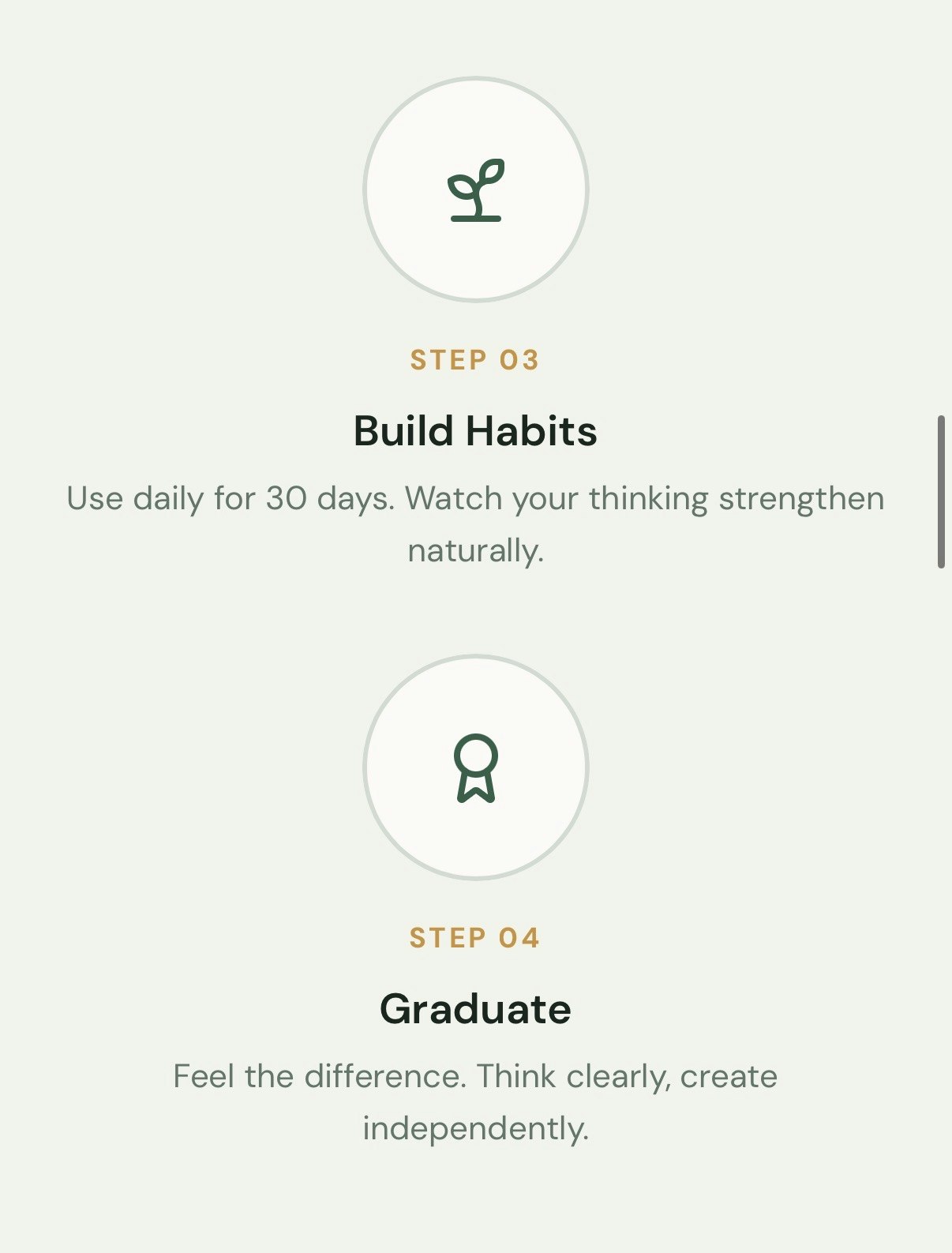 BrainBud — Reclaim Your Thinking - Screenshot 2 showing product features and functionality