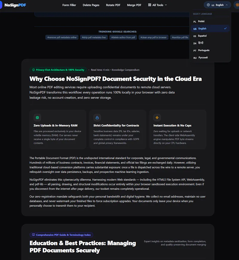 NoSignPDF screenshot 1