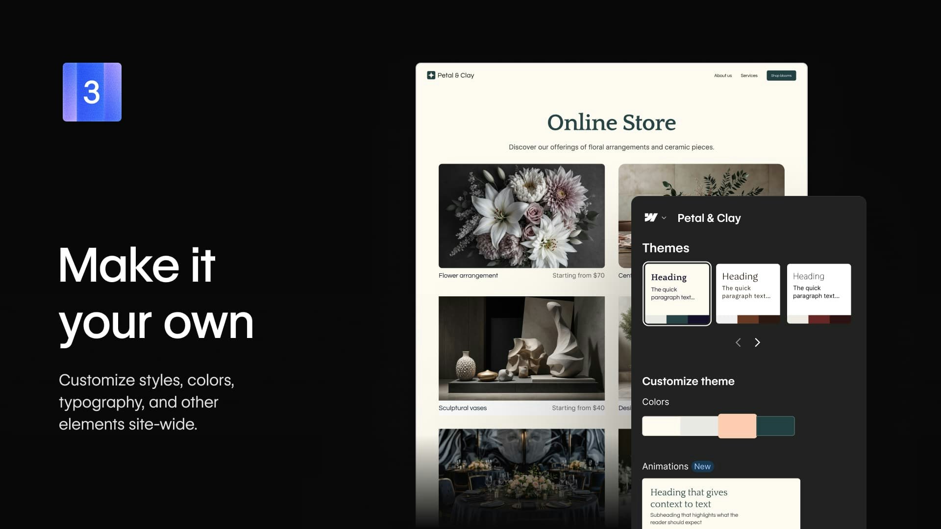 Webflow AI site builder - Screenshot 4 showing product features and functionality
