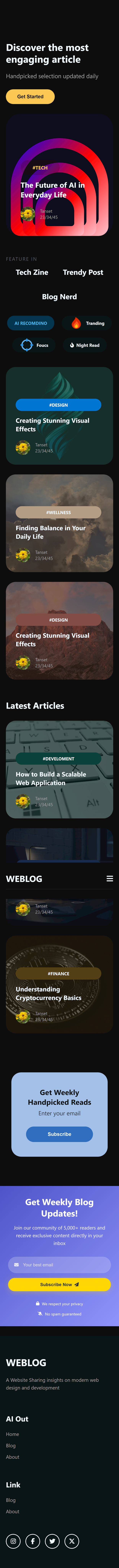 Média Blog - Modèles de page de destination rapide et réactive pour les startups 🚀 2