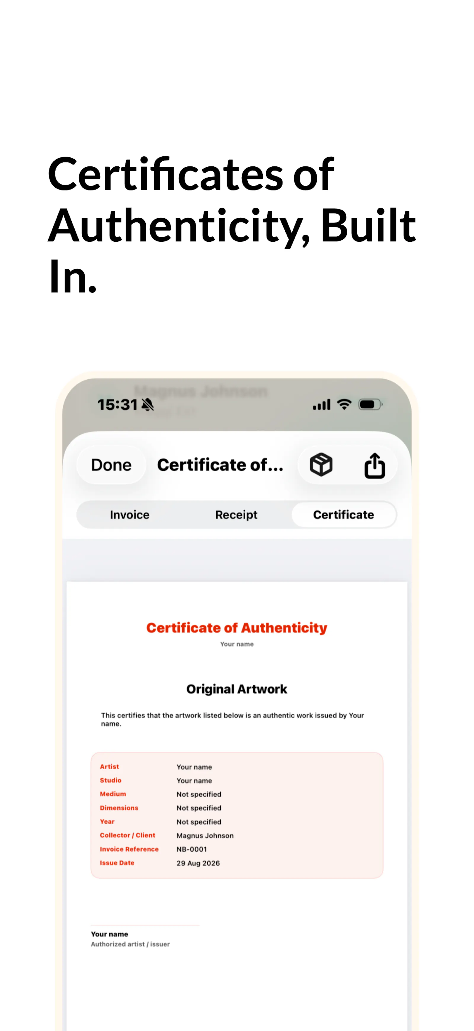 NotaBill Artist screenshot 6