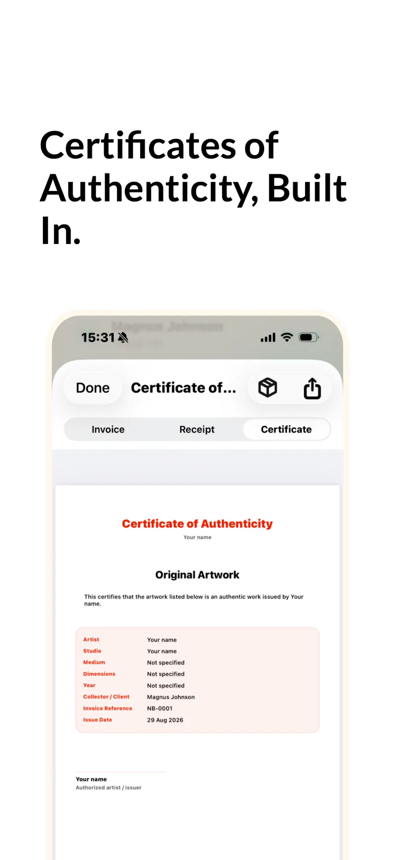 NotaBill Artist screenshot 6