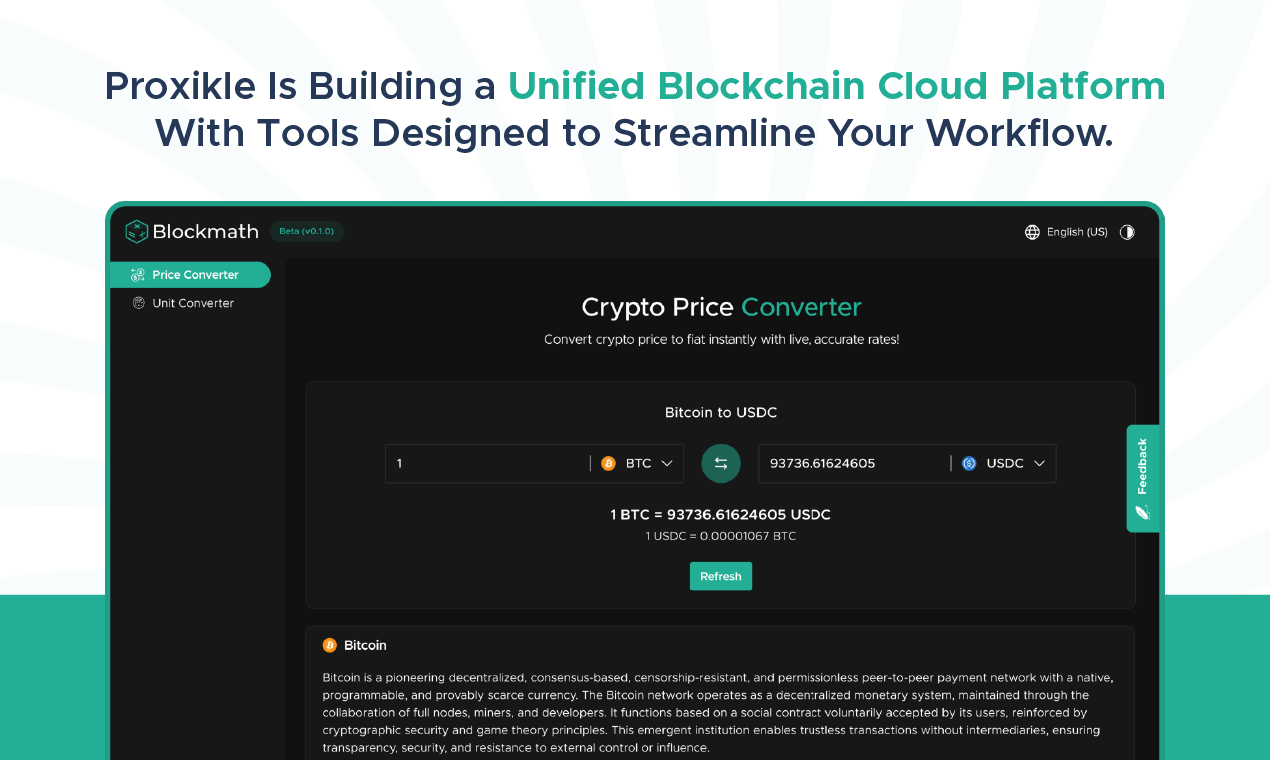 Proxikle Blockmath - Единственный калькулятор блокчейна, который вам когда -либо понадобится медиа 2