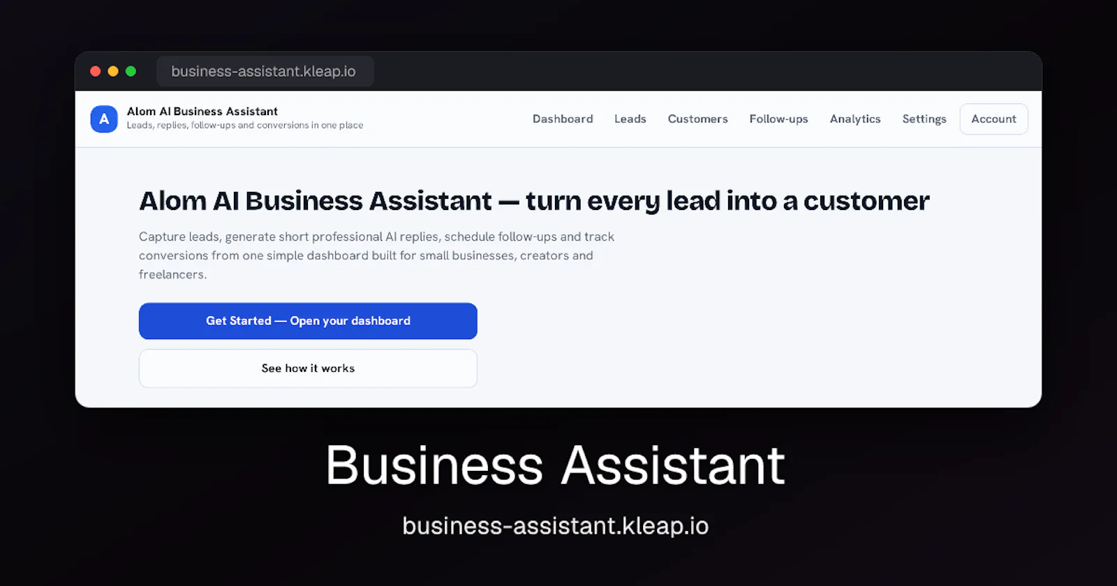 Business Assistant screenshot 1