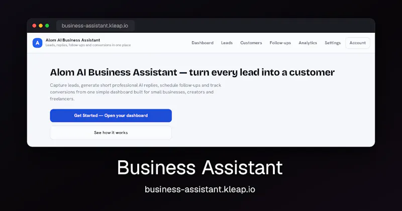 Business Assistant screenshot 1