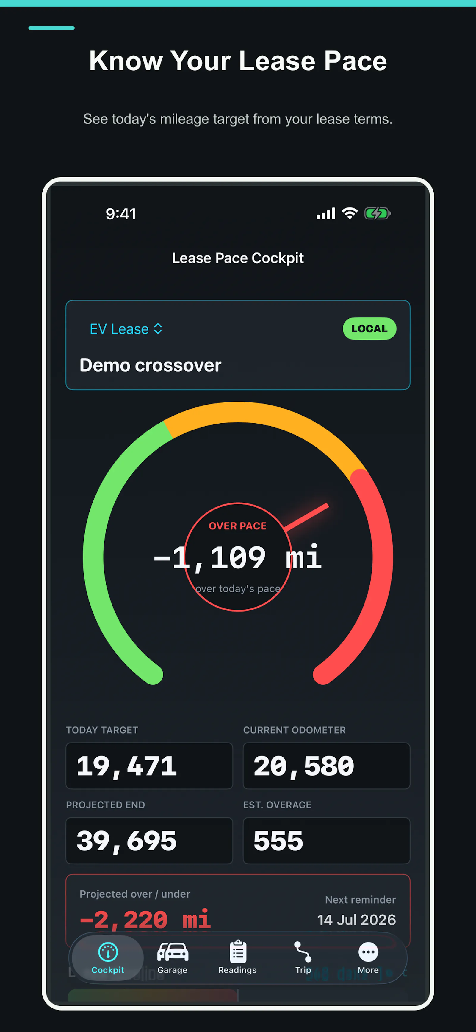PaceLap: Lease Mileage screenshot 5