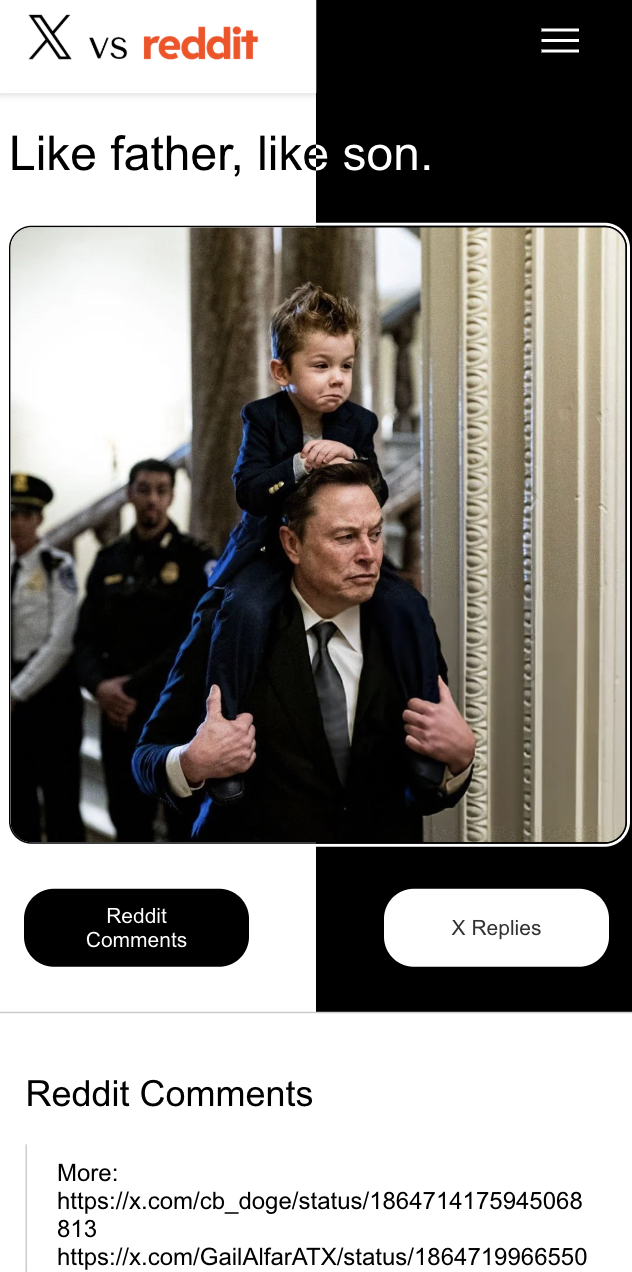 Mídia 8 de X vs reddit