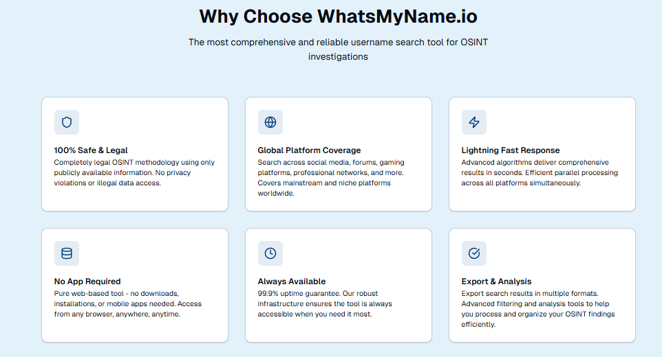 WhatsMyName.io gallery image
