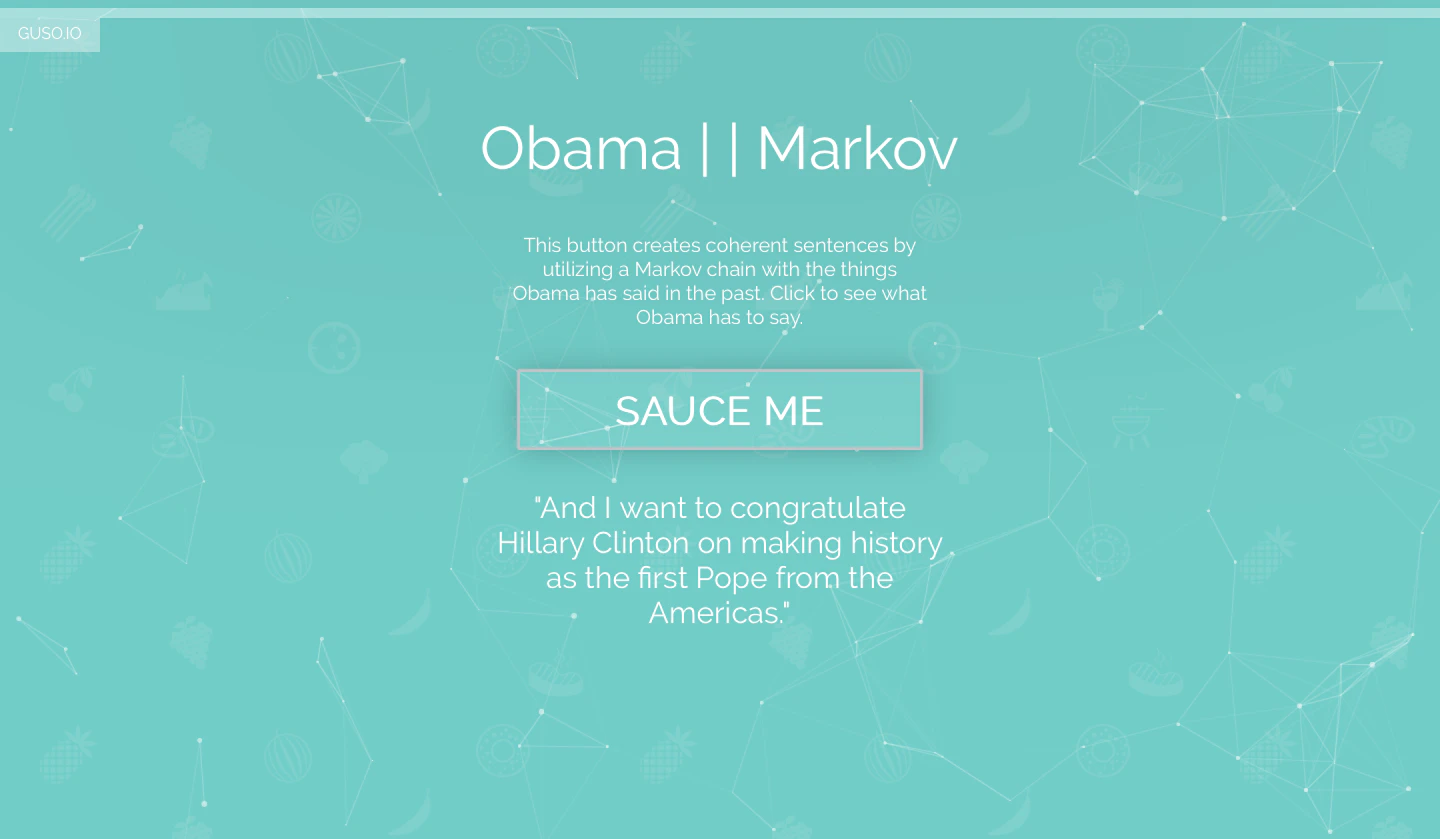 Obama Markov Chain