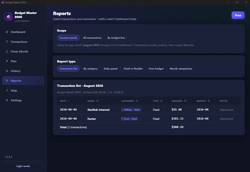 Budget Master 9000 screenshot 4