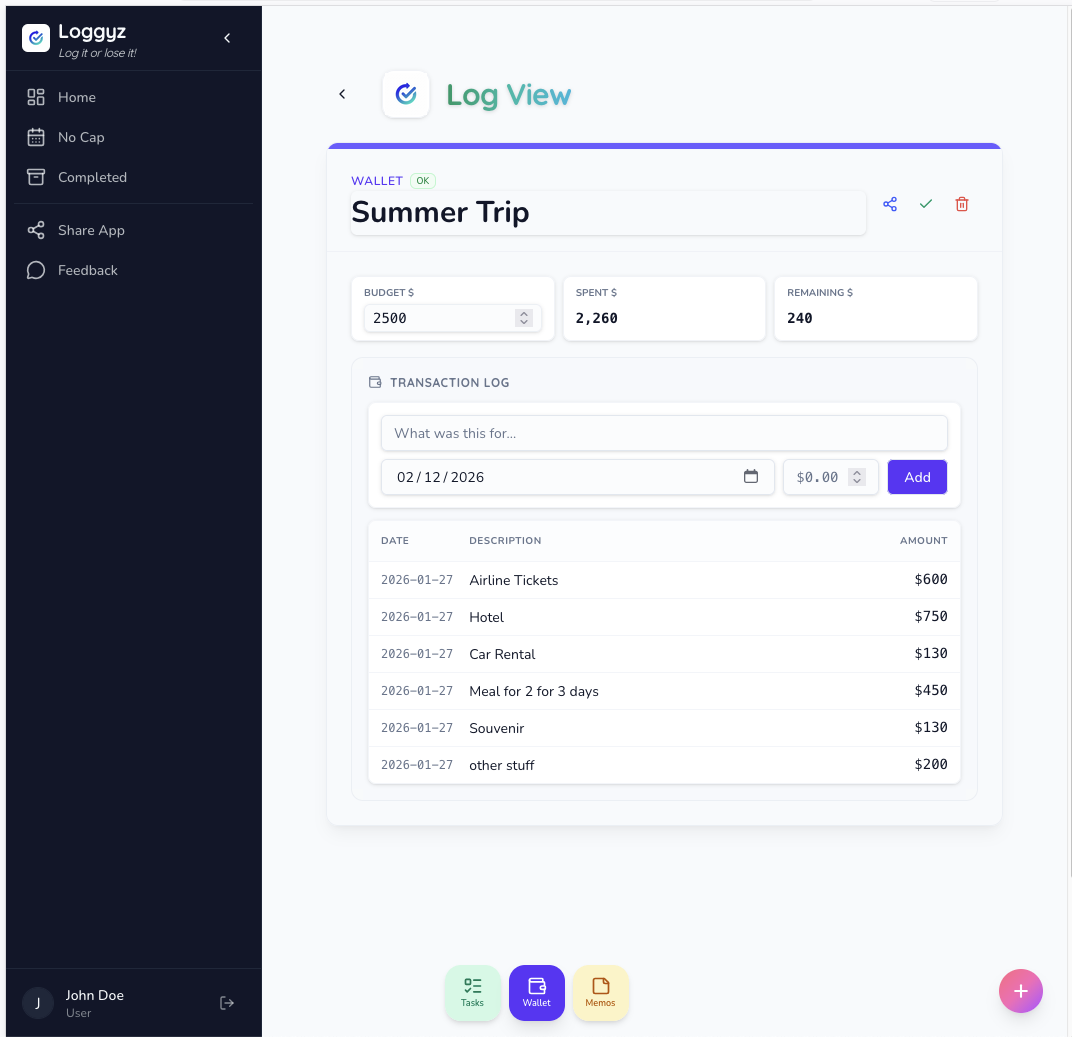 Loggyz - Screenshot 4 showing product features and functionality