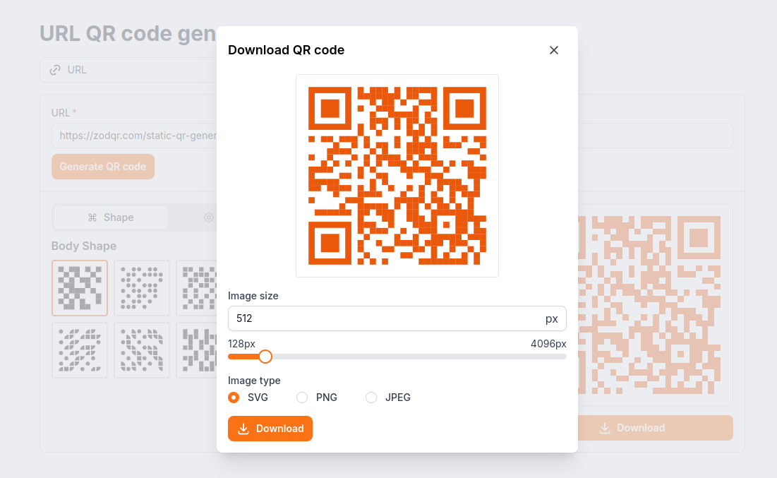 Zodqr - URL'nizi saniyeler içinde QR koduna değiştirin medya 2