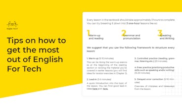 Teacher's Guide for English For Tech gallery image