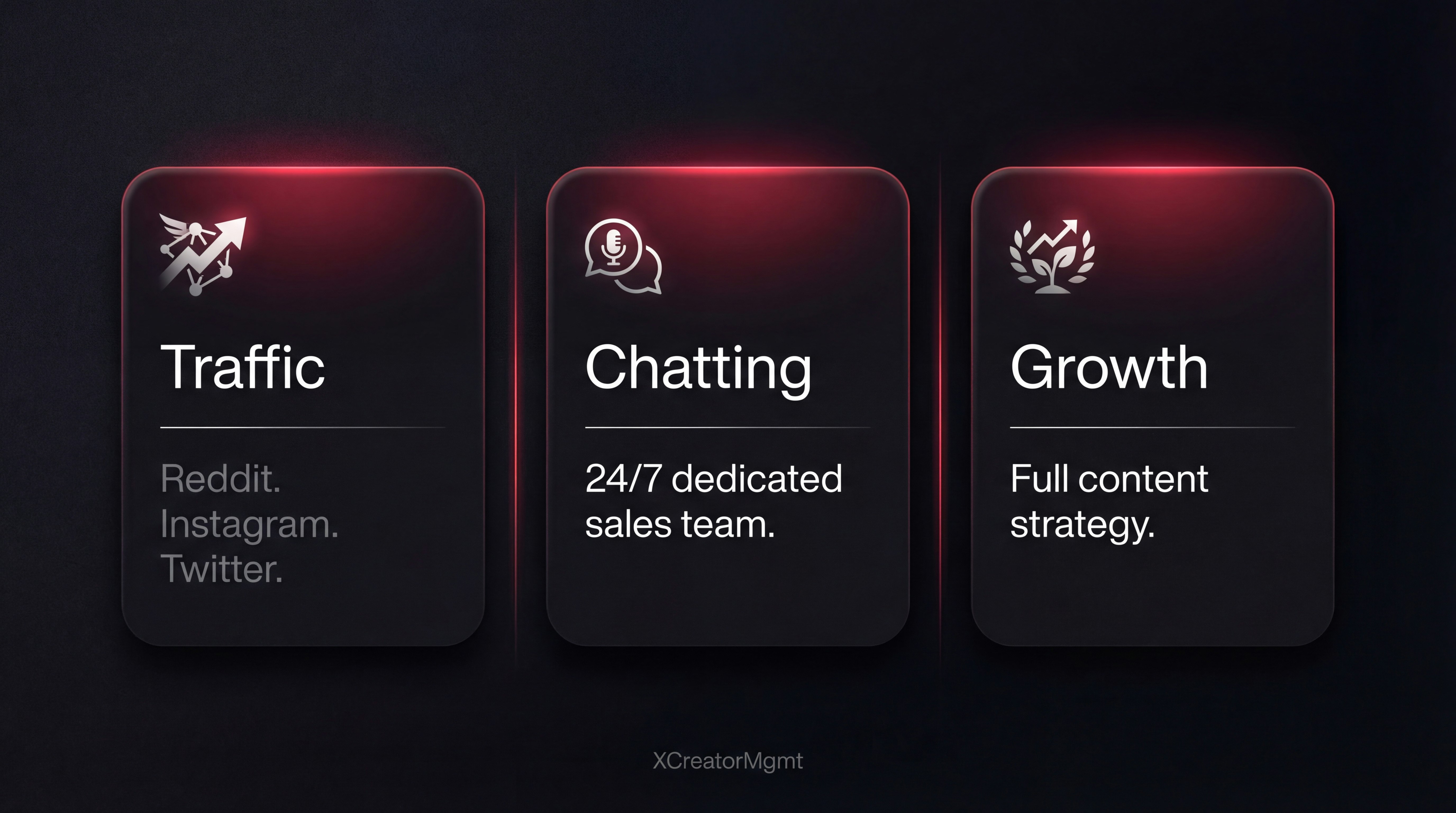 XCreatorMgmt — Best OnlyFans Agency - Screenshot 2 showing product features and functionality