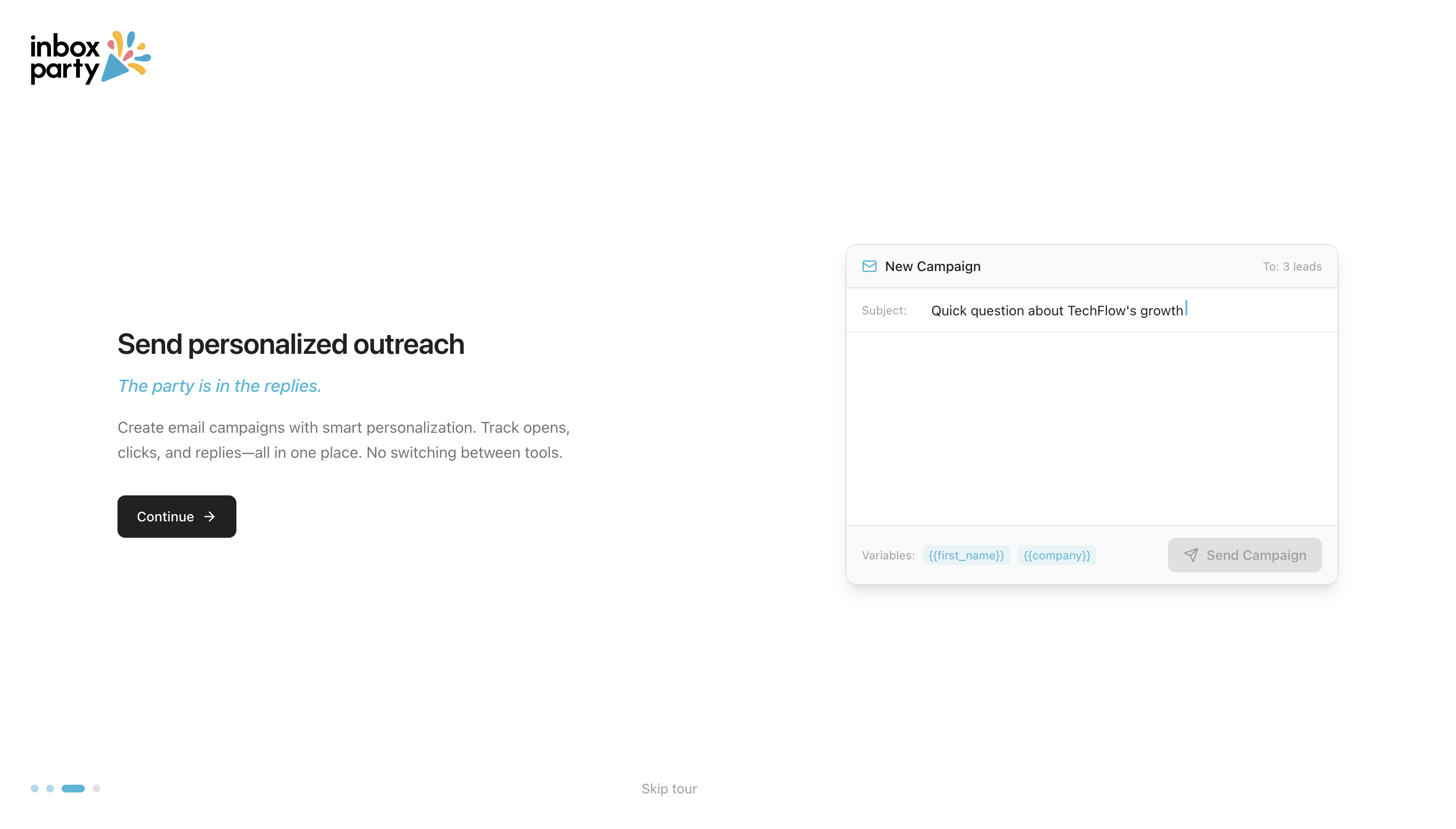 Inbox Party - Screenshot 3 showing product features and functionality