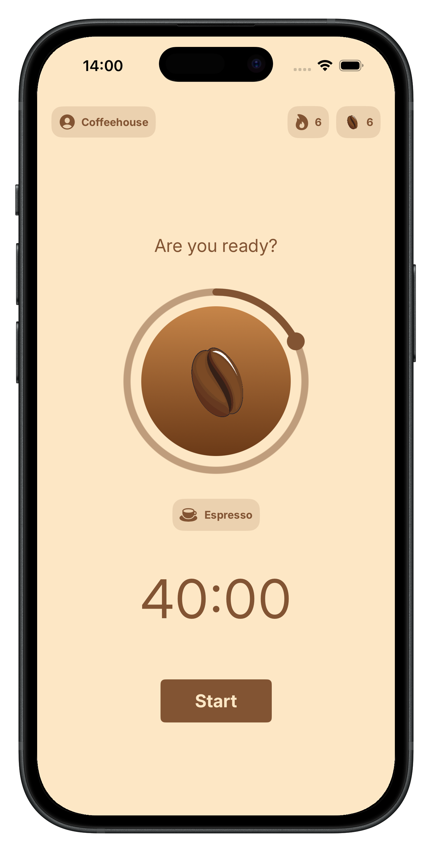CoffeeFocus - Main product screenshot demonstrating key features and user interface
