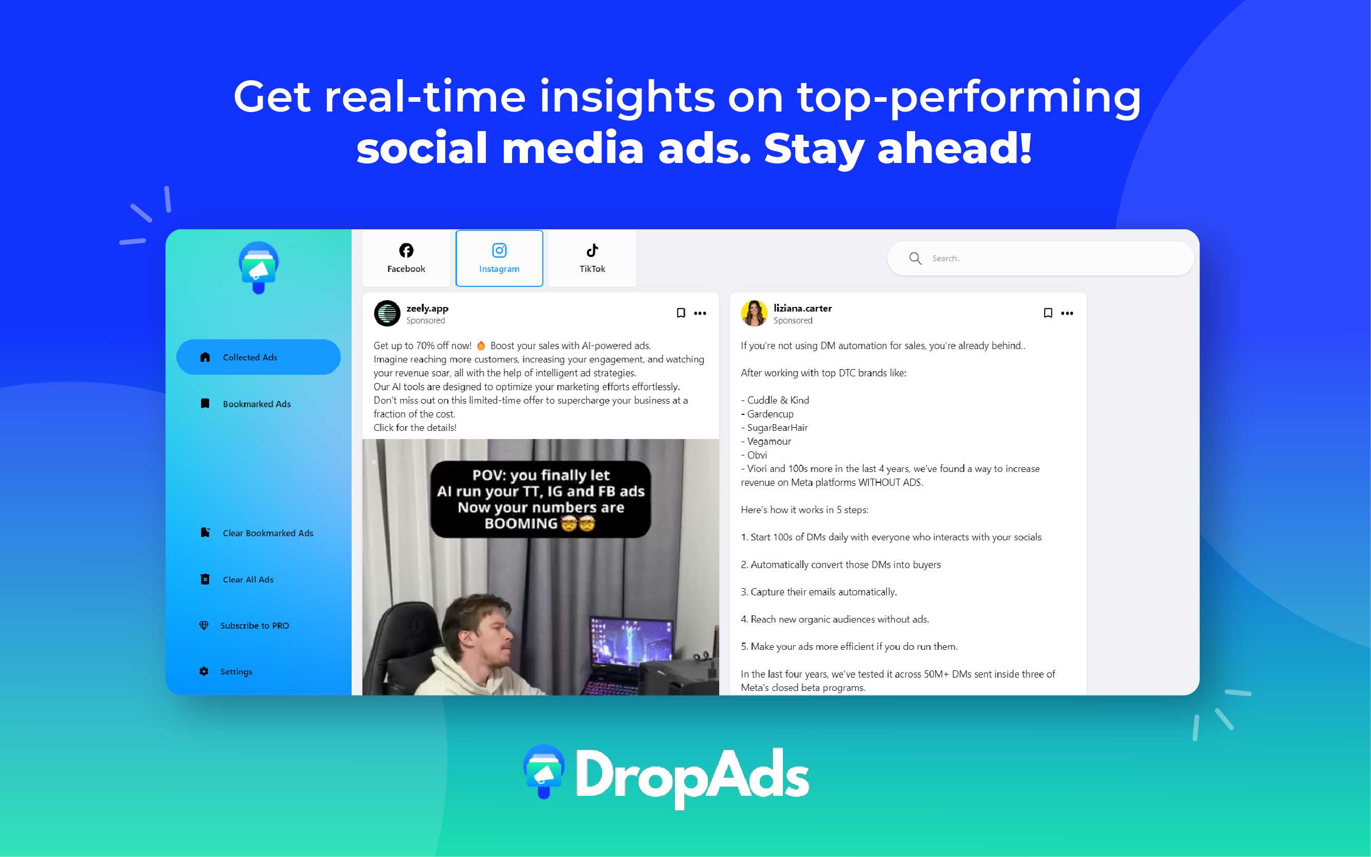 Dropads - Ad Finder & Adspy Tool media 4