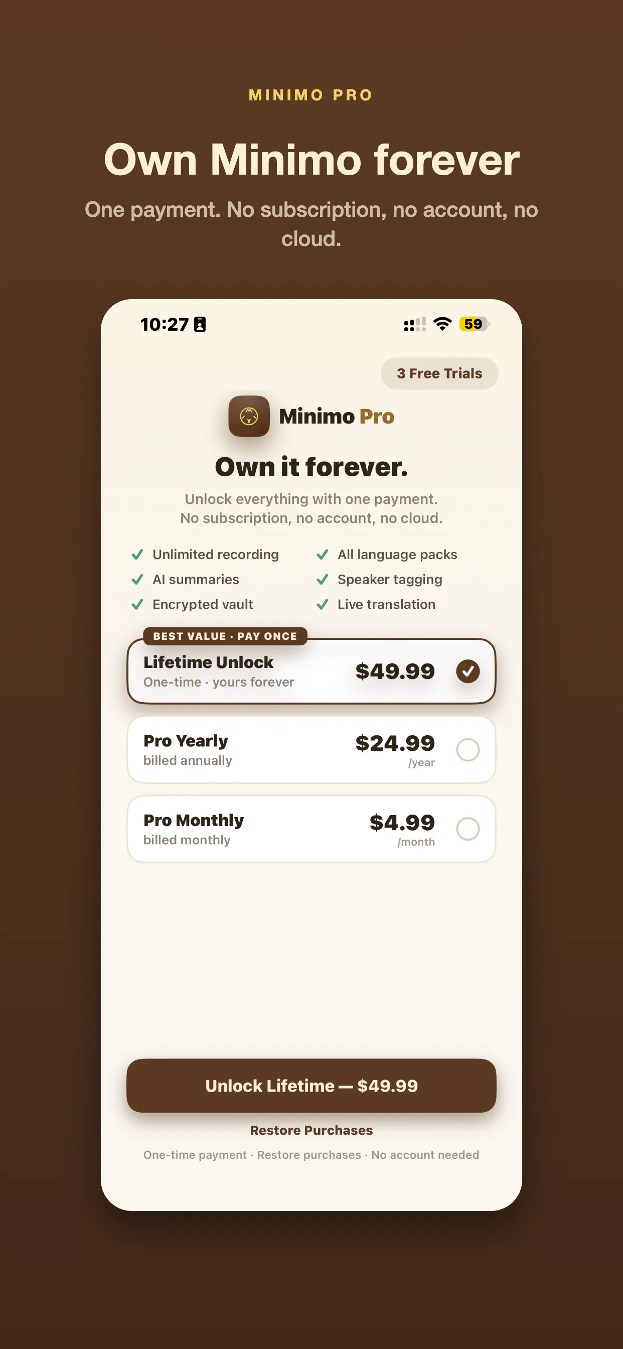 Minimo Voice Translate & Transcribe gallery image