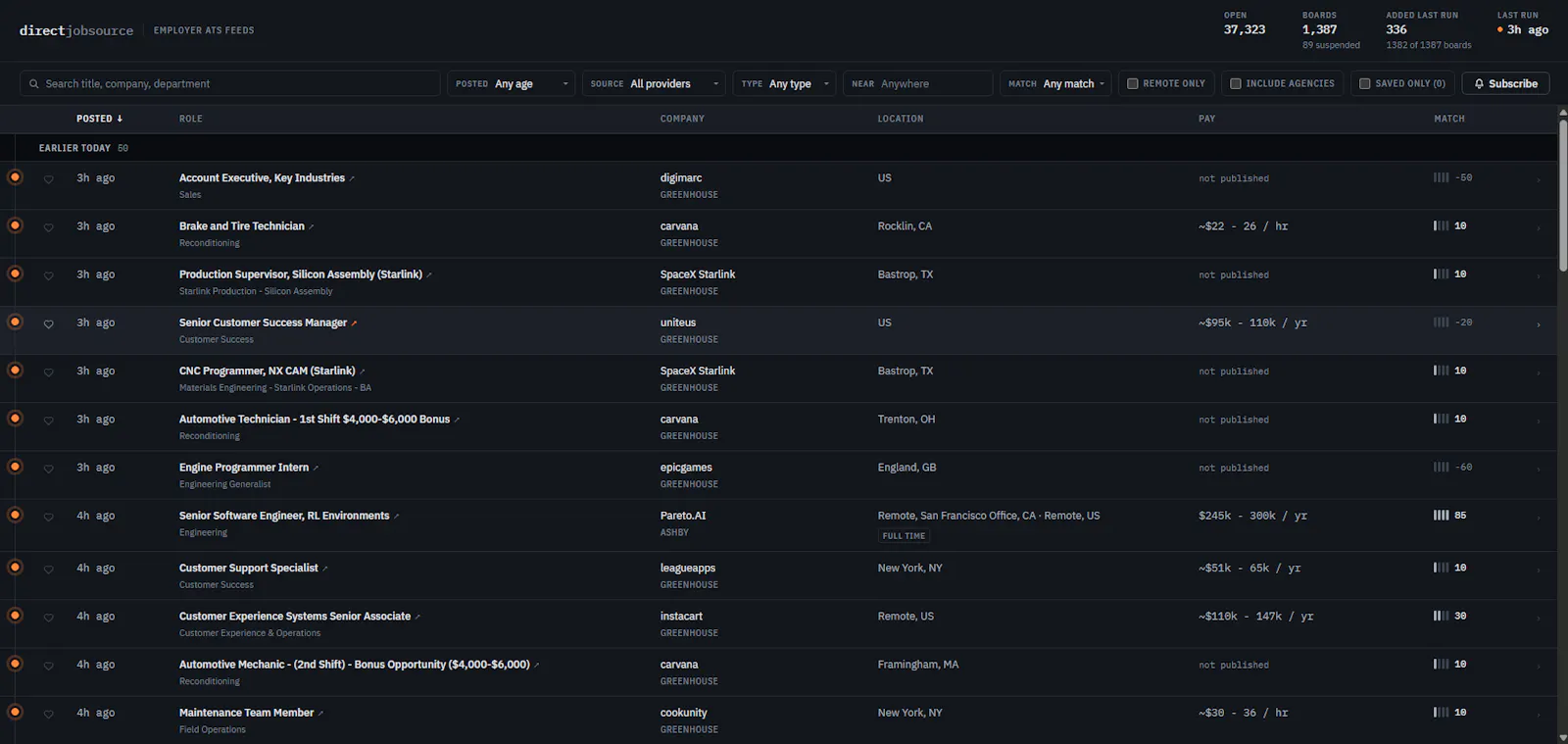 DirectJobSource screenshot 2