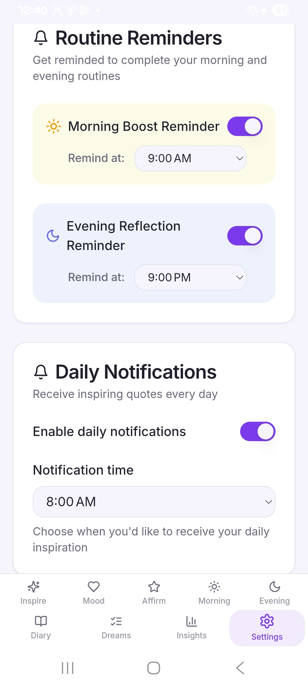 Motivation App gallery image