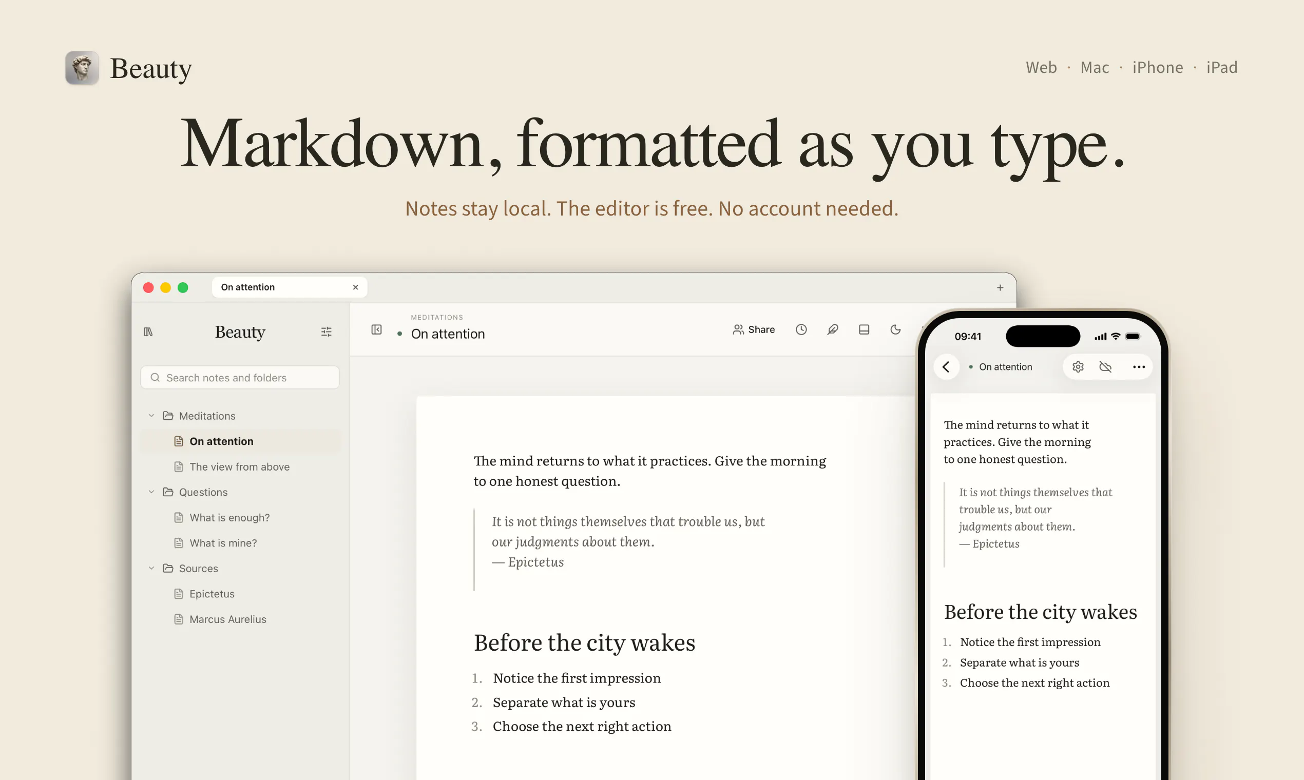 Beauty - Beautiful markdown notes gallery image