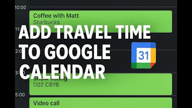 Travel Time - Never Run Late Again gallery image